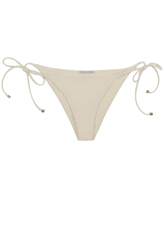 Side tie front opening bikini in cream white by Caroline af Rosenborg